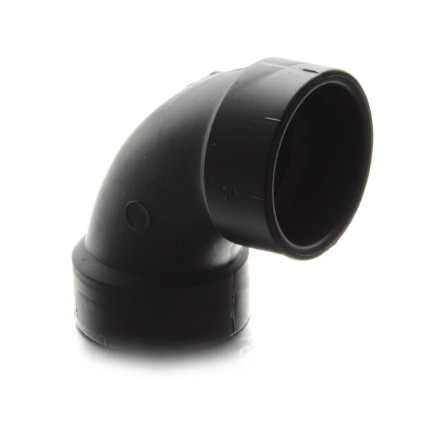 LaSalle Bristol ABS 90° Long Turn Elbow, 1-1/4 Inch, Black