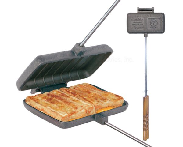 Rome Industries Double Pie Iron Cast Iron, Rectangular 4-1/2" x 8-1/2" Head