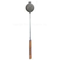 Rome Industries Pudgy Pie Iron Round, 4-1/4" Head, Wood Handle, 28"