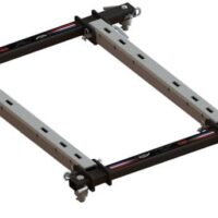 PullRite ISR Series Fifth Wheel Rail Adapter, Dodge OEM, Black and Silver