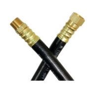 JR Products 24-Inch Propane Hose, 3/8 inch Female Flare Swivel to 3/8 inch Male Threads