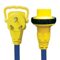 AP Products 25 Foot 30 Amp RV Power Cord with Twist-Lock, Blue