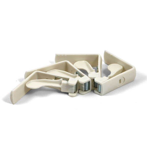 Coghlan's Tablecloth Clamp, ABS Plastic, White, Set of 4