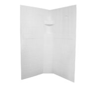 Specialty Recreation Three-Piece Neo-Angle Shower Surround, 36 x 36 x 67 Inch, White