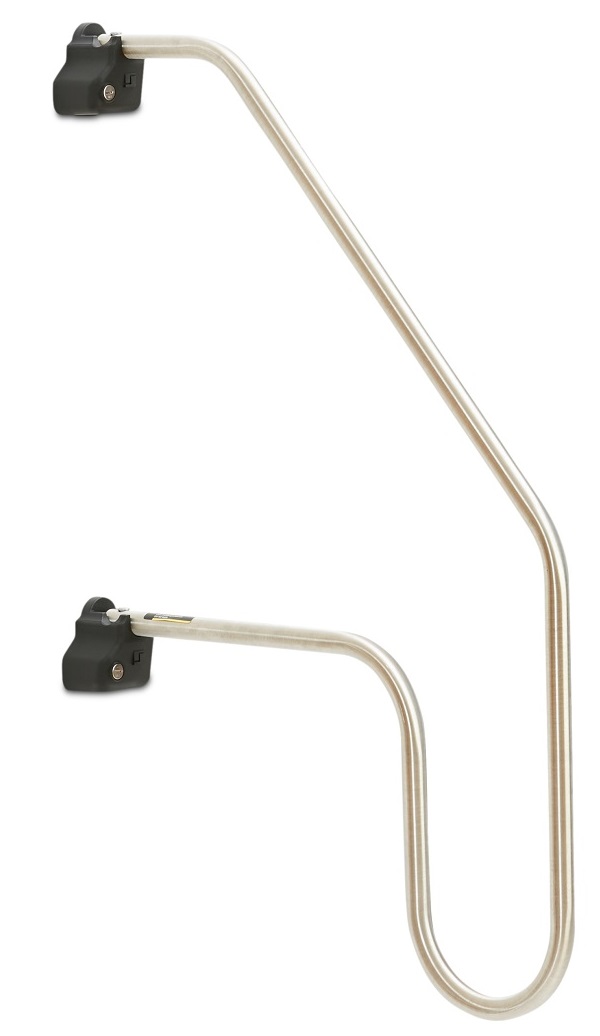 Stromberg Carlson Stainless Steel Entry Step Hand Rail, 39 Inch, Silver