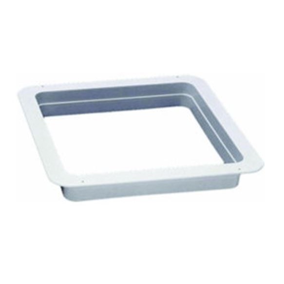 Heng's 14" Roof Vent Trim Ring, White, 4.5" Telescoping Leg