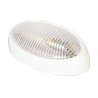 Arcon Porch Light, Oval, 6.3 Inch, Clear, Incandescent