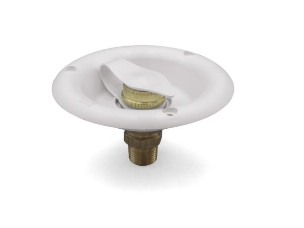 B&B Molders Fresh Water Inlet Polar White (Recessed Mount, 2-1/2 Inch depth)