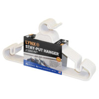 Tri-Lynx Clothes Hangers, Set of 6, White