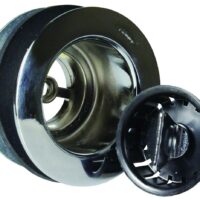 JR Products Sink Strainer, 2 Inch Die Cast Steel with Hardware