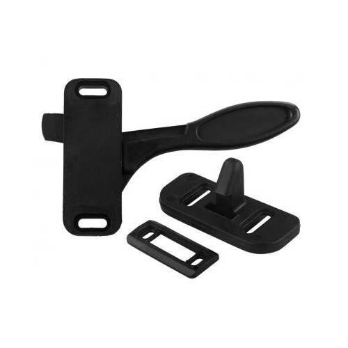 JR Products Screen Door Latch, Black, Right-Hand