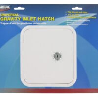 Valterra Gravity Feed Fresh Water Inlet, White, Recessed, with Air Vent
