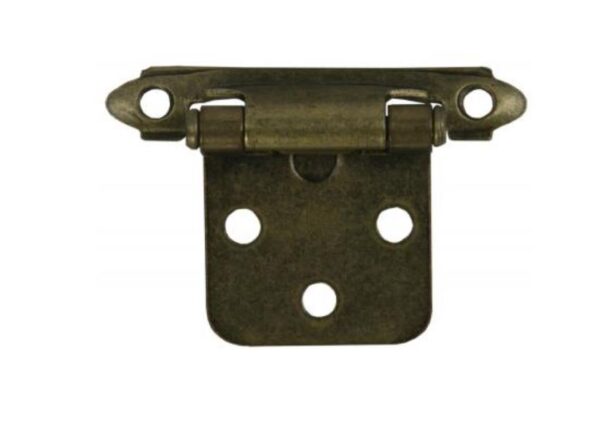 JR Products Door Hinge, Self-Closing, Antique Brass