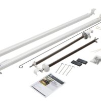 Lippert Solera Classic Awning Arms, 81 to 96 Inch, Manual, White