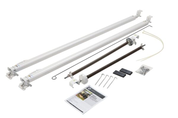 Lippert Solera Classic Awning Arms, 81 to 96 Inch, Manual, White