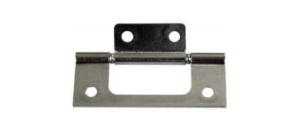 JR Products Non-Mortise Door Hinge, Chrome Plated