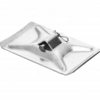 Stromberg Carlson Fifth Wheel Landing Gear Foot, Silver Rectangular