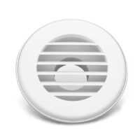 B&B Molders Round Duct Register, 4 Inch, Polar White