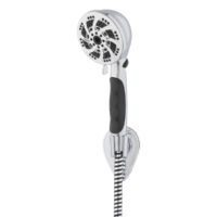 Oxygenics Fury RV Hand Shower Head, Silver Chrome, 5 Spray Settings