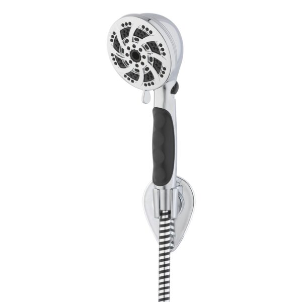 Oxygenics Fury RV Hand Shower Head, Silver Chrome, 5 Spray Settings