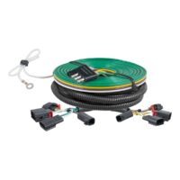 CURT Towed Vehicle Wiring Kit, Plug-and-Play, 4-Way Flat Connector