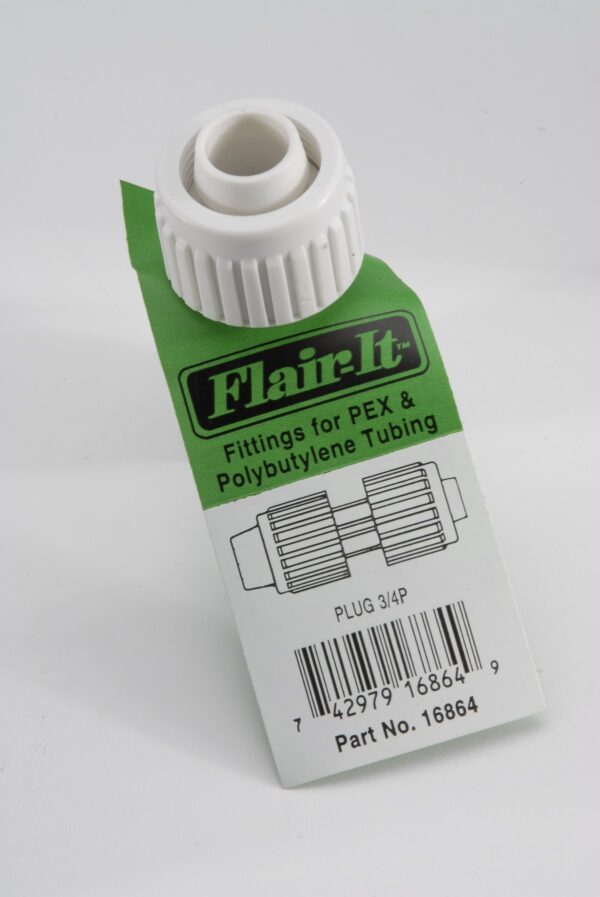 Elkhart Supply 3/4 Inch Fitting Plug, White