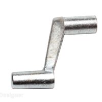RV Designer Roof Vent Crank Handle, 2-Inch Metal, Natural Finish