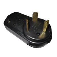 AP Products 30 Amp RV Power Plug, TT-30P Male, Black