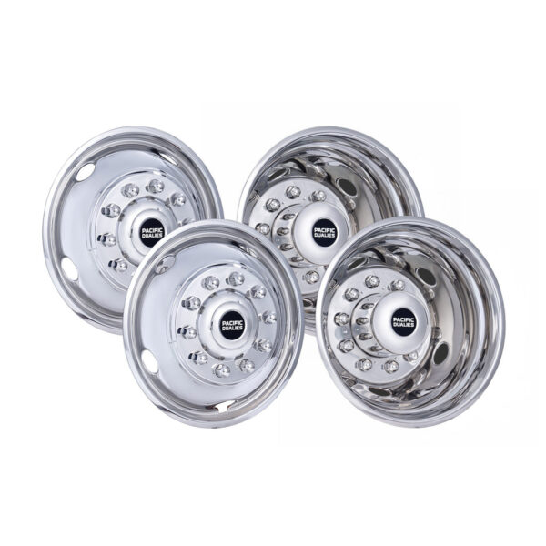 Pacific Dualies 19.5" Wheel Simulator, 10 Lug, Dodge-Specific, Set of 4