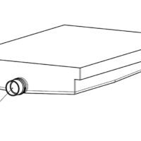 Alpha Systems 44-Gallon Waste Holding Tank, 3-Inch Outlet