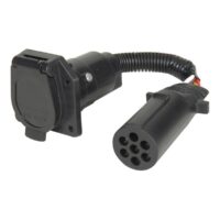 Husky Towing 7-Blade to 7-Pin Trailer Adapter, Black