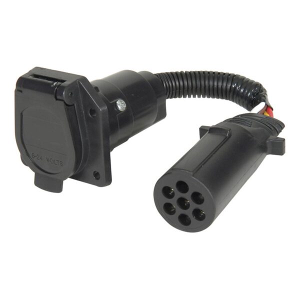 Husky Towing 7-Blade to 7-Pin Trailer Adapter, Black