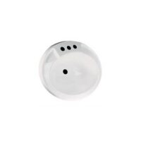 LaSalle Bristol Oval Flush-Mount Sink, 20 in. x 17 in., Parchment