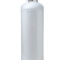 Flame King 100 Pound Propane Tank, Multi-Valve, White