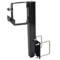 Ultra-Fab Spare Tire Carrier, 4-Inch Square Bumper Mount, Black