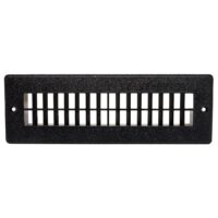 Valterra 10 x 2-1/4-Inch Rectangular Floor Register, Black