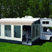 Carefree Buena Vista RV Awning Enclosure, Gray, 16-17' Length