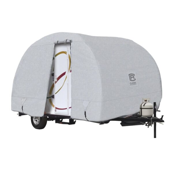 Classic Accessories Perma PRO Travel Trailer Cover, 20' Gray with Storage Bag