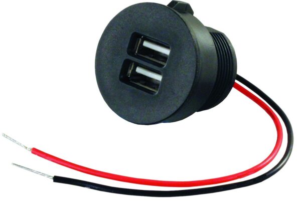 JR Products Dual USB Outlet, 2.1A, Hardwired