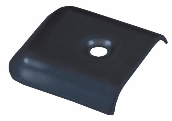 JR Products Side Molding End Cap, Black Metal, Set of 4