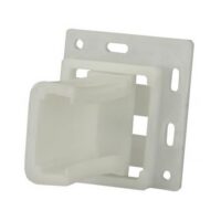 JR Products Drawer Slide Socket, 0.98" x 0.437", White