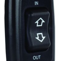 JR Products 12 Volt 40 Amp Slide-Out Switch, Black
