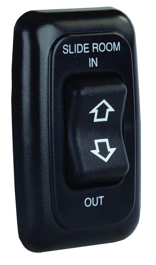 JR Products 12 Volt 40 Amp Slide-Out Switch, Black