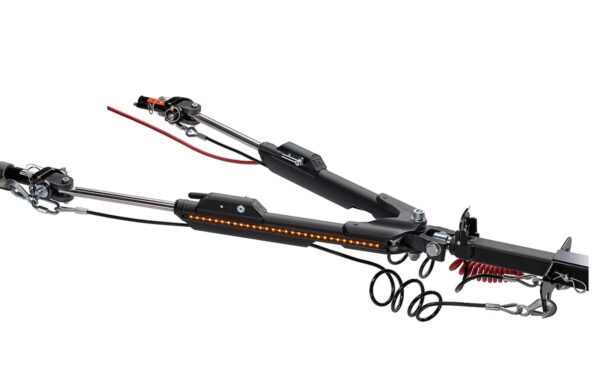Roadmaster Nighthawk Tow Bar, LED, 8,000 lb, Aluminum, Gray