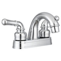 Dura Faucet 2-Handle Lavatory Faucet with Mid-Arc Spout, Chrome, 4 Inch