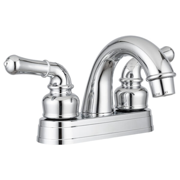 Dura Faucet 2-Handle Lavatory Faucet with Mid-Arc Spout, Chrome, 4 Inch