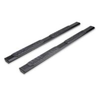 TrailFX A4 Series Hexagonal Nerf Bar, 4-1/2 Inch, Black, Rocker Panel Mount