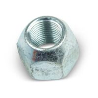 Lippert Lug Nut, 9/16x18 Thread, Silver, Acorn Open End