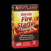 Rutland Safe Lite Campfire Starter Squares, Pack of 24