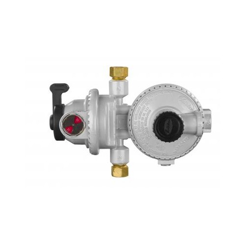 JR Products Two-Stage Propane Regulator, 262,500 BTU with Shut-Off Valve